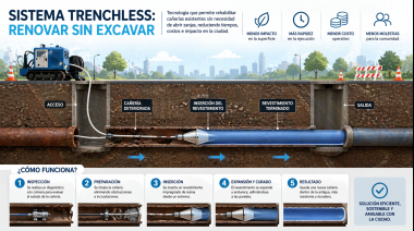 Ciudad de Mendoza y Aysam incorporan nueva tecnología para reparar la red cloacal