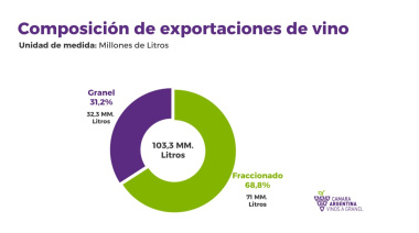 El vino a granel acelera las exportaciones argentinas y Mendoza concentra casi el 98% de los envíos